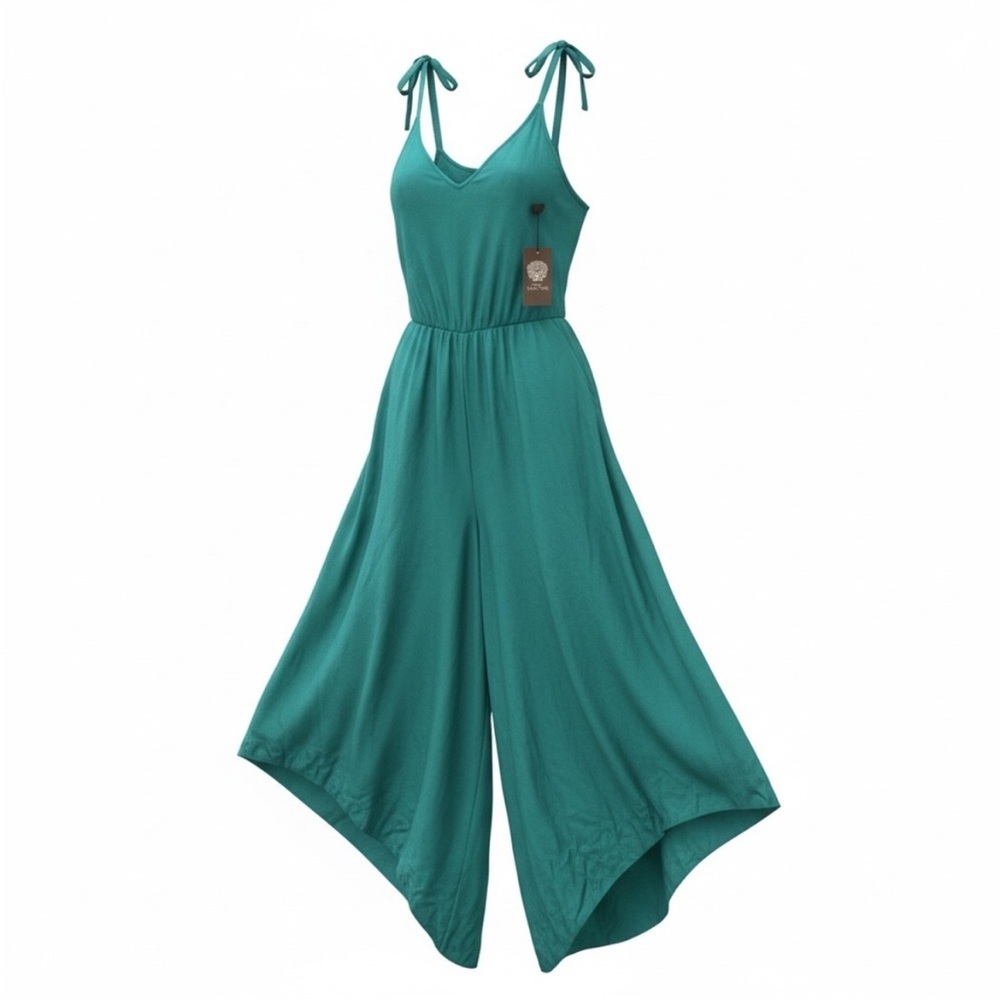 Vince Camuto Turquoise Sleeveless Jumpsuit